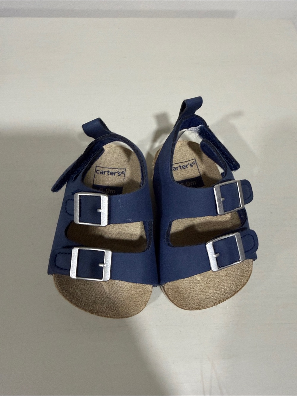 Carter's Navy Blue Double-Buckle Kids Sandals